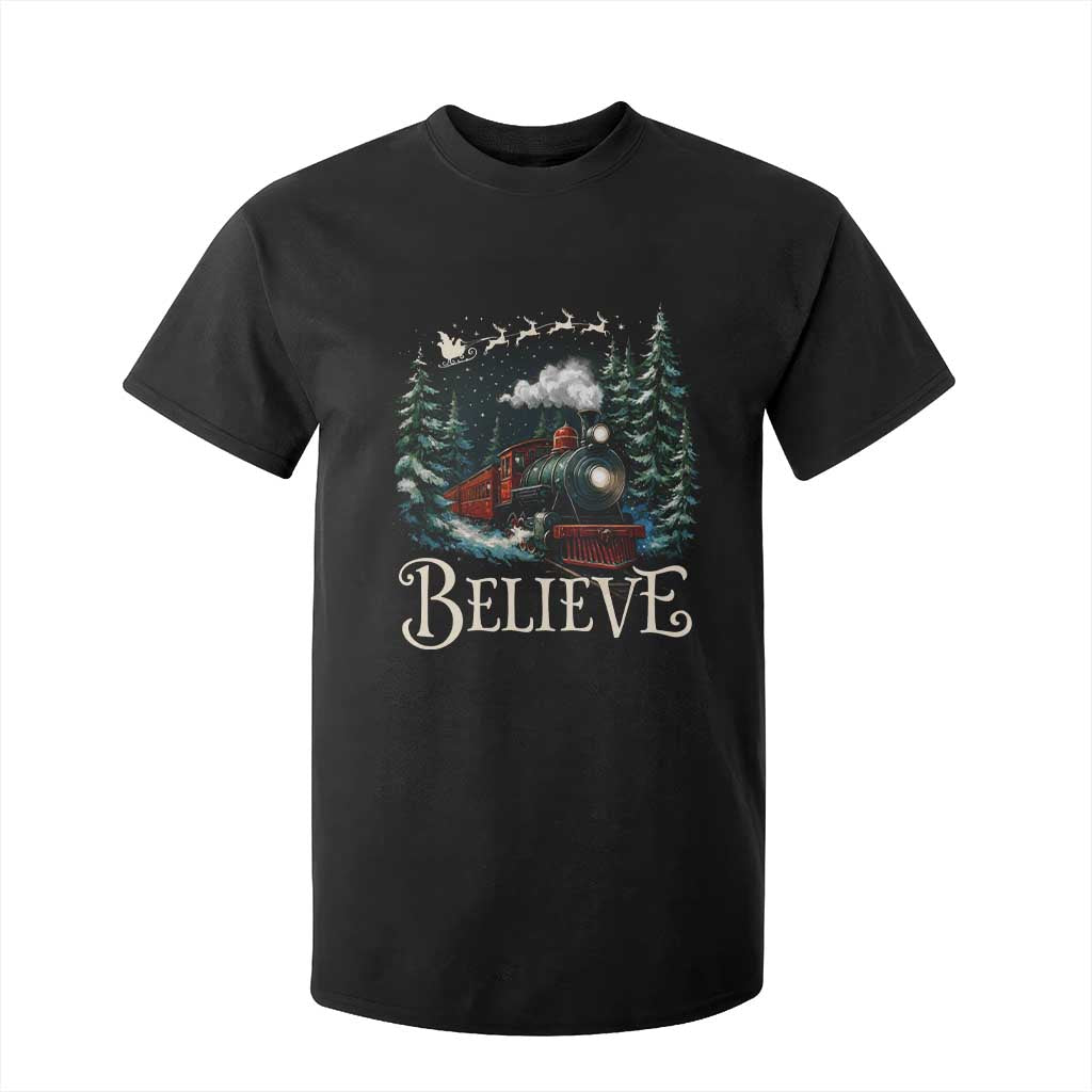 Polar Express T Shirt For Kid Christmas Believe TS10 Black Print Your Wear