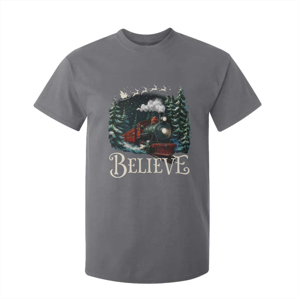 Polar Express T Shirt For Kid Christmas Believe TS10 Charcoal Print Your Wear
