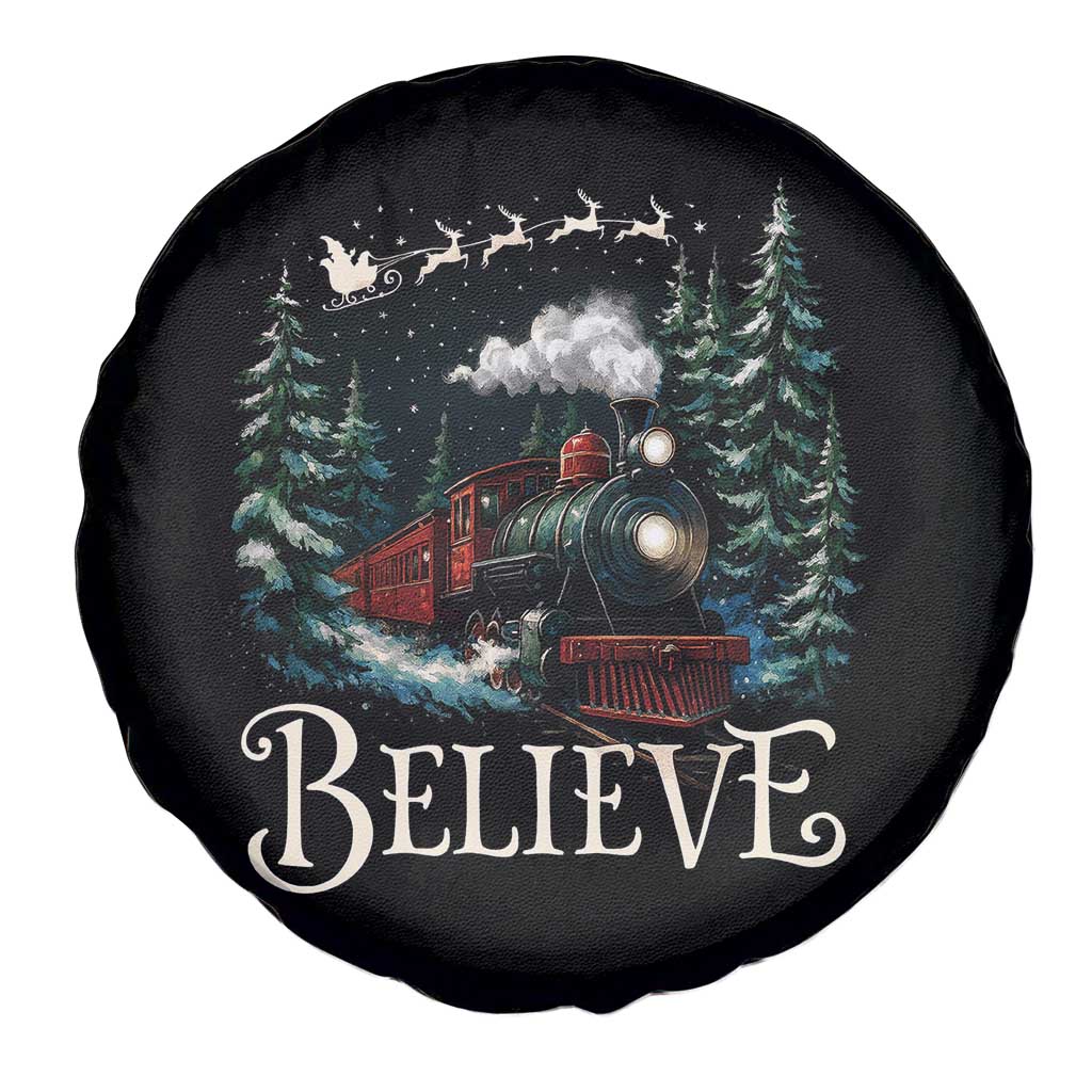 Polar Express Spare Tire Cover Christmas Believe TS10 Print Your Wear