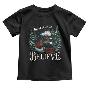 Polar Express Toddler T Shirt Christmas Believe TS10 Black Print Your Wear