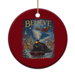 Polar Express Ceramic Ornament Retro Vintage Xmas Believe TS10 1pc Red Print Your Wear