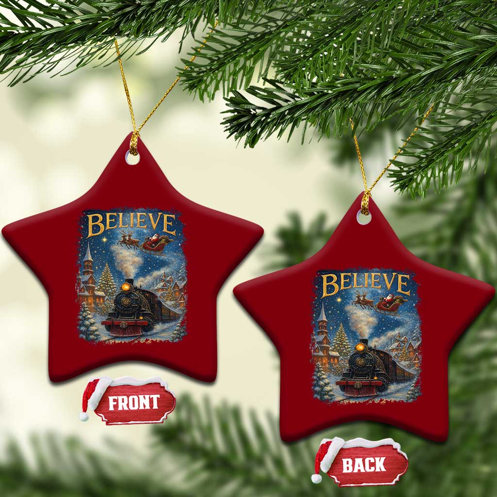 Polar Express Ceramic Ornament Retro Vintage Xmas Believe TS10 Print Your Wear