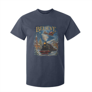 Polar Express T Shirt For Kid Retro Vintage Christmas Believe TS10 Navy Print Your Wear