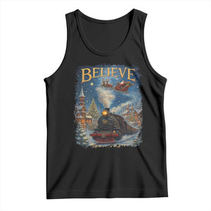 Polar Express Tank Top Retro Vintage Christmas Believe TS10 Black Print Your Wear