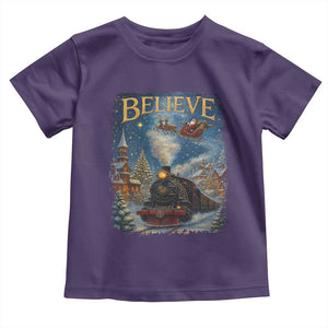 Polar Express Toddler T Shirt Retro Vintage Christmas Believe TS10 Purple Print Your Wear