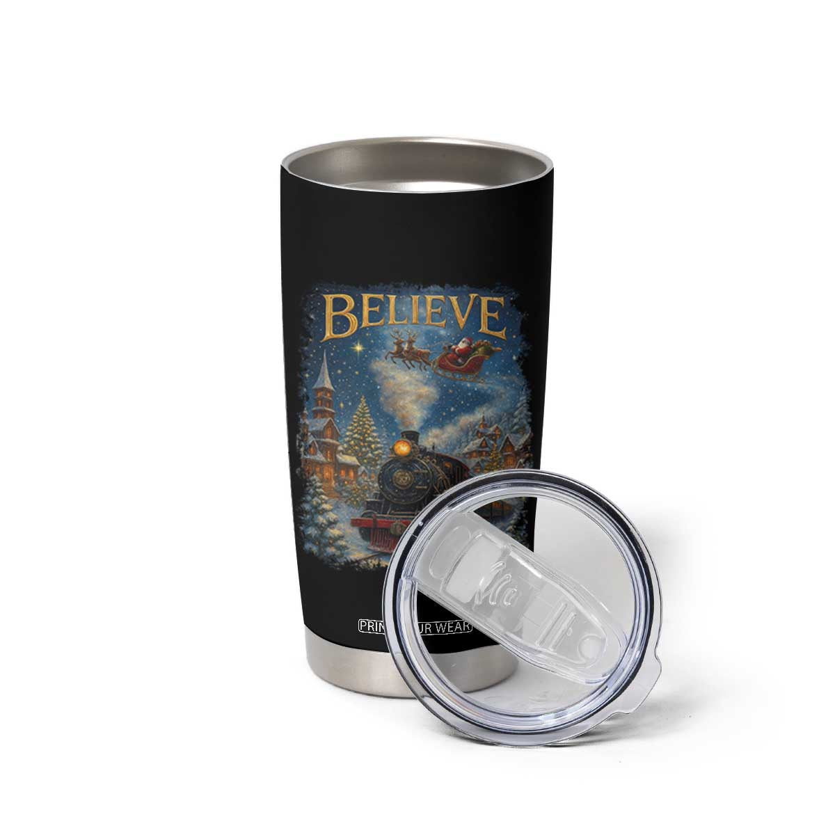 Polar Express Tumbler Cup Retro Vintage Christmas Believe TS10 Print Your Wear