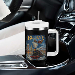 Polar Express Tumbler With Handle Retro Vintage Christmas Believe TS10 Print Your Wear