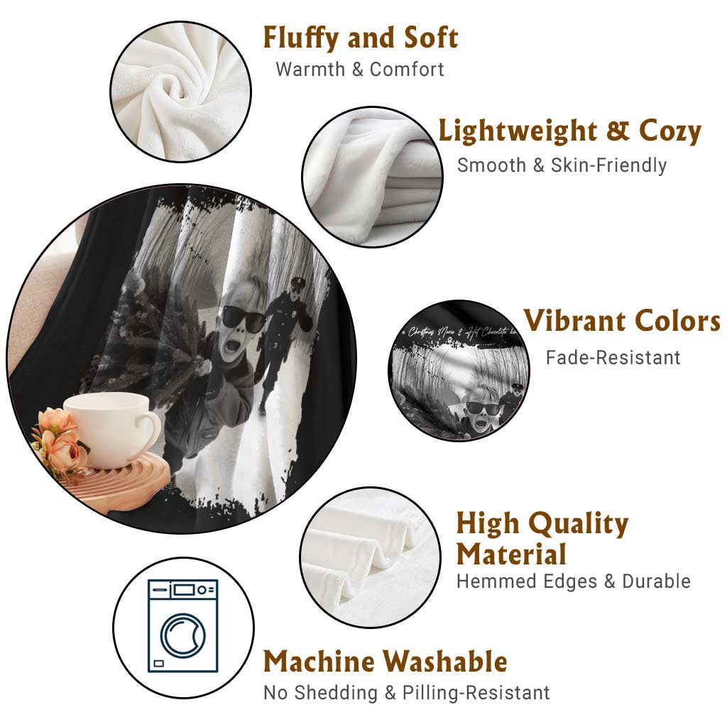 Funny Christmas Movie Throw Blanket Funny Kevin Home Xmas Meme Alone TS10 Print Your Wear