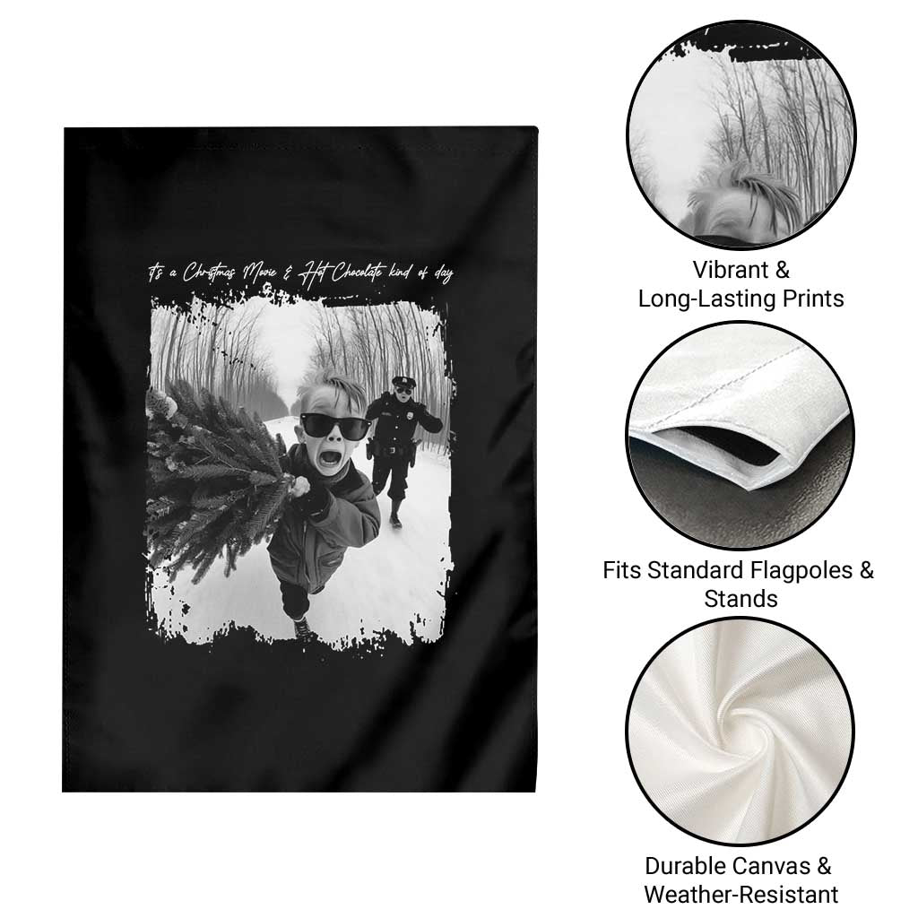 Funny Christmas Movie Garden Flag Funny Kevin Home Xmas Meme Alone TS10 Print Your Wear