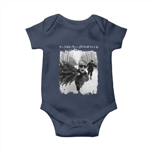 Funny Christmas Movie Baby Onesie Funny Kevin Home Xmas Meme Alone TS10 Navy Print Your Wear