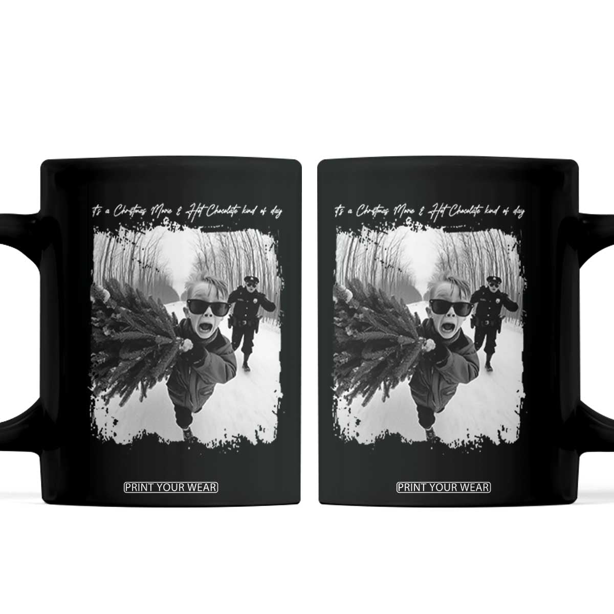 Funny Christmas Movie Coffee Mug Funny Kevin Home Xmas Meme Alone TS10 Black Print Your Wear