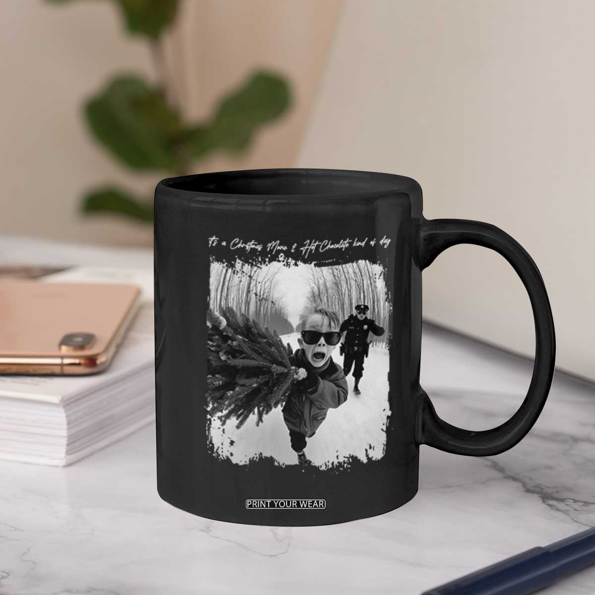 Funny Christmas Movie Coffee Mug Funny Kevin Home Xmas Meme Alone TS10 Print Your Wear