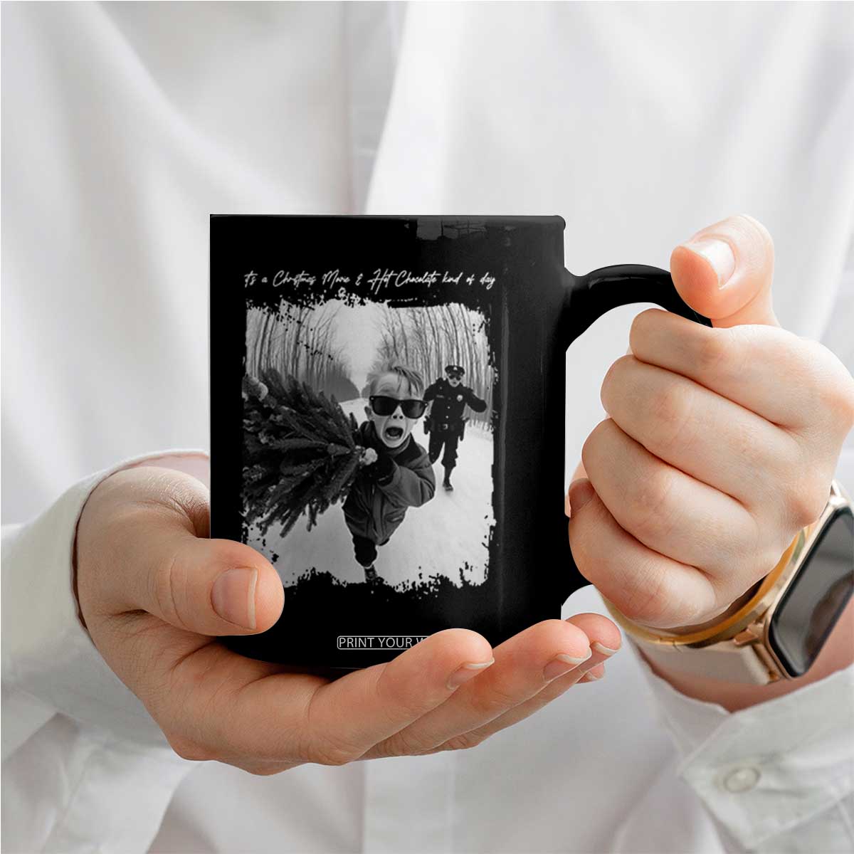 Funny Christmas Movie Coffee Mug Funny Kevin Home Xmas Meme Alone TS10 Print Your Wear