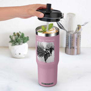 Funny Christmas Movie Flip Straw Tumbler Funny Kevin Home Xmas Meme Alone TS10 One Size: 30 oz Light Pink Print Your Wear