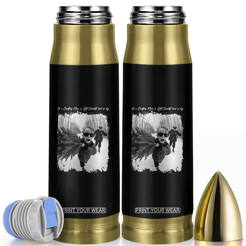 Funny Christmas Movie Bullet Tumbler Funny Kevin Home Xmas Meme Alone TS10 Black Print Your Wear