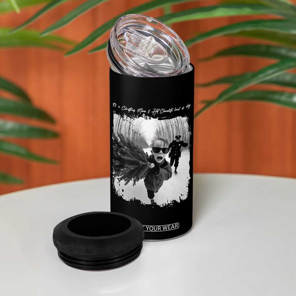 Funny Christmas Movie 4 in 1 Can Cooler Tumbler Funny Kevin Home Xmas Meme Alone TS10 Print Your Wear