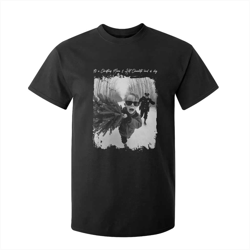 Funny Christmas Movie T Shirt For Kid Funny Kevin Home Xmas Meme Alone TS10 Black Print Your Wear