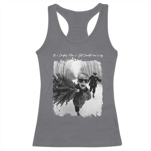 Funny Christmas Movie Racerback Tank Top Funny Kevin Home Xmas Meme Alone TS10 Charcoal Print Your Wear