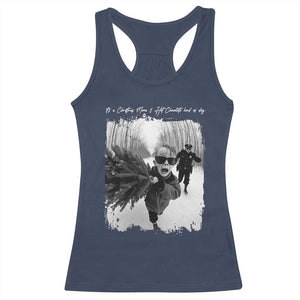 Funny Christmas Movie Racerback Tank Top Funny Kevin Home Xmas Meme Alone TS10 Navy Print Your Wear