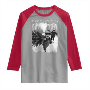 Funny Christmas Movie Raglan Shirt Funny Kevin Home Xmas Meme Alone TS10 Sport Gray Red Print Your Wear
