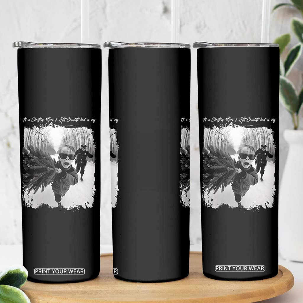 Funny Christmas Movie Skinny Tumbler Funny Kevin Home Xmas Meme Alone TS10 Print Your Wear
