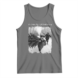 Funny Christmas Movie Tank Top Funny Kevin Home Xmas Meme Alone TS10 Black Heather Print Your Wear