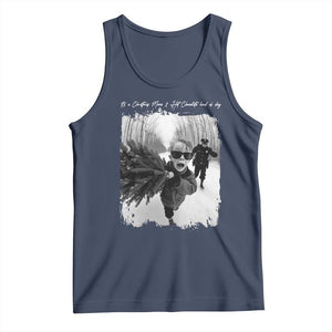 Funny Christmas Movie Tank Top Funny Kevin Home Xmas Meme Alone TS10 Navy Print Your Wear