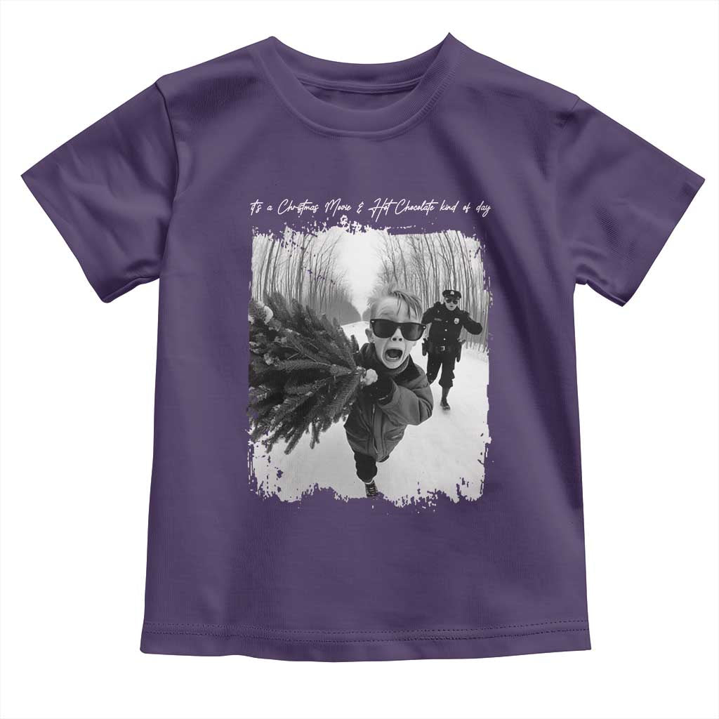 Funny Christmas Movie Toddler T Shirt Funny Kevin Home Xmas Meme Alone TS10 Purple Print Your Wear