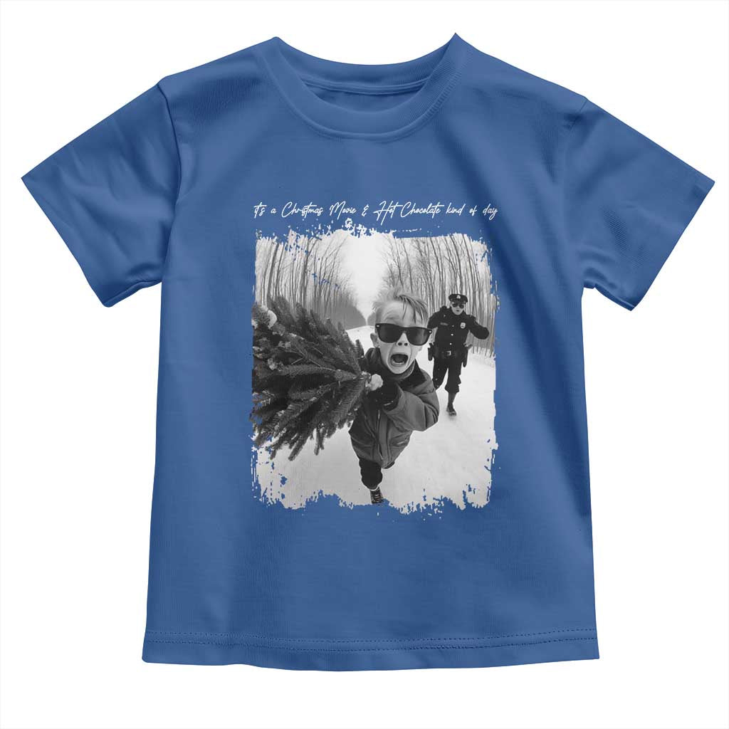 Funny Christmas Movie Toddler T Shirt Funny Kevin Home Xmas Meme Alone TS10 Royal Blue Print Your Wear