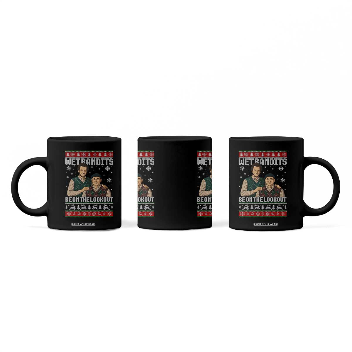 Ugly Christmas Movie Coffee Mug Funny Wet Bandits Home Xmas Alone TS10 Print Your Wear