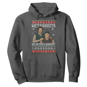 Ugly Christmas Movie Hoodie Funny Wet Bandits Home Xmas Alone TS10 Dark Heather Print Your Wear