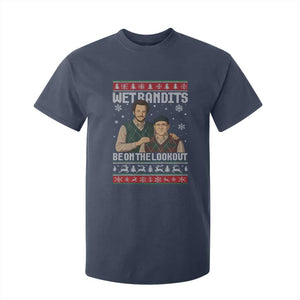 Ugly Christmas Movie T Shirt For Kid Funny Wet Bandits Home Xmas Alone TS10 Navy Print Your Wear