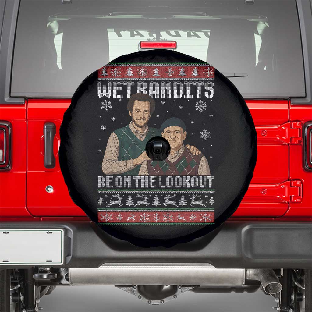 Ugly Christmas Movie Spare Tire Cover Funny Wet Bandits Home Xmas Alone TS10 Black Print Your Wear