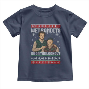 Ugly Christmas Movie Toddler T Shirt Funny Wet Bandits Home Xmas Alone TS10 Navy Print Your Wear
