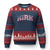 Kirk Ugly Christmas Sweater American Flag Charlie Kirk Last Name Surname Team TS10 Navy Red Print Your Wear