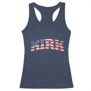 Kirk Racerback Tank Top American Flag Charlie Kirk Last Name Surname Team TS10 Navy Print Your Wear