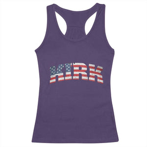Kirk Racerback Tank Top American Flag Charlie Kirk Last Name Surname Team TS10 Purple Print Your Wear