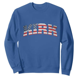 Kirk Sweatshirt American Flag Charlie Kirk Last Name Surname Team TS10 Royal Blue Print Your Wear