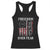 Freedom Over Fear Racerback Tank Top Vintage US American Flag TS10 Black Print Your Wear