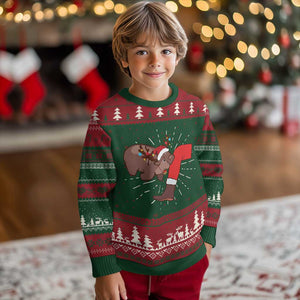 Funny Moo-Deng Christmas Ugly Christmas Sweater MooDengMas Xmas Baby Pygmy Hippo Cute Zoo For Family Tee TS10 Christmas Print Your Wear