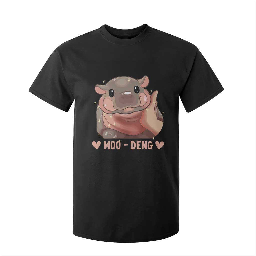 Funny Moo-Deng T Shirt For Kid Baby Pygmy Hippo Cute Zoo For Family Tee TS10 Black Print Your Wear