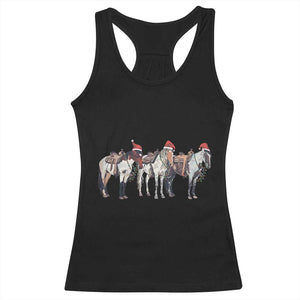 Horse Christmas Racerback Tank Top Western Cowboy Cowgirl Howdy Country TS10 Black Print Your Wear