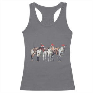 Horse Christmas Racerback Tank Top Western Cowboy Cowgirl Howdy Country TS10 Charcoal Print Your Wear