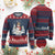 Christmas Let It Snow Knit Sweatshirt Funny Snowman Snowflakes Xmas Tree - Print Your Wear