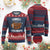 Funny Thanksgiving Knit Sweatshirt Turkey and Touchdowns Football Season TS10 Burgundy Print Your Wear