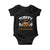 Thanksgiving Turkey And Touchdowns Football Season Baby Onesie Game Day TS10 Black Print Your Wear