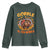 Funny Turkey Youth Sweatshirt Gobble Til You Wobble Thanksgiving Day TS10 Dark Forest Green Print Your Wear