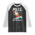 Hawaiian Christmas Raglan Shirt Mele Kalikimaka Hawaii Surfing Santa Tropical Beach TS10 Black White Print Your Wear