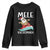 Hawaiian Christmas Youth Sweatshirt Mele Kalikimaka Hawaii Surfing Santa Tropical Beach TS10 Black Print Your Wear