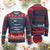 Funny Santa Ugly Christmas Sweater Nice Naughty Insufficient Evidence Xmas List TS10 Burgundy Print Your Wear